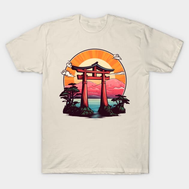 The Brilliant Red Gate T-Shirt by TeruTeeSign